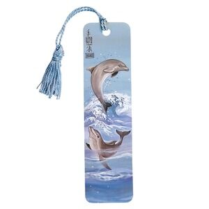 Vintage 90s Dolphins Bookmark Judy Hand, Sunshine Thoughts 1990 Antioch KB 07404